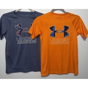 Under Armour Boys' Short Sleeve Shirt Youth Size Medium Heatgear Gym Running